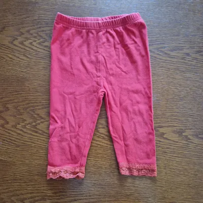 1 an legging dentelle rouge